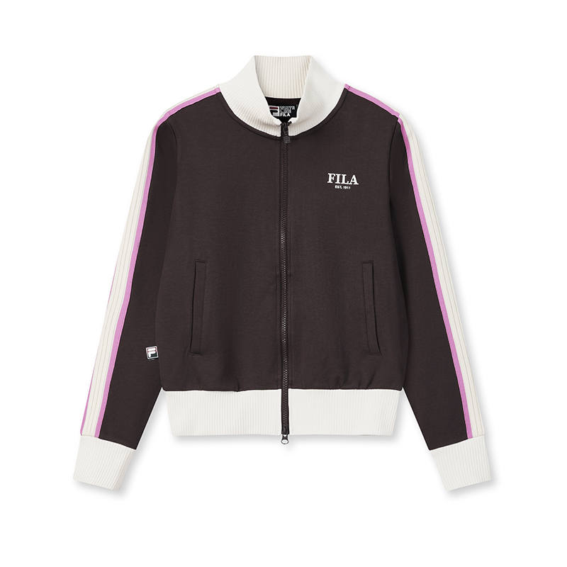 FILA ORIGINALE Jackets Women's Rotten Wood Umber Stand Collar Moderate Other