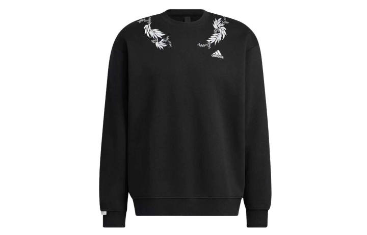 Adidas Adidas LABEL Sweatshirts Unisex Black Crew Neck Moderate Regular