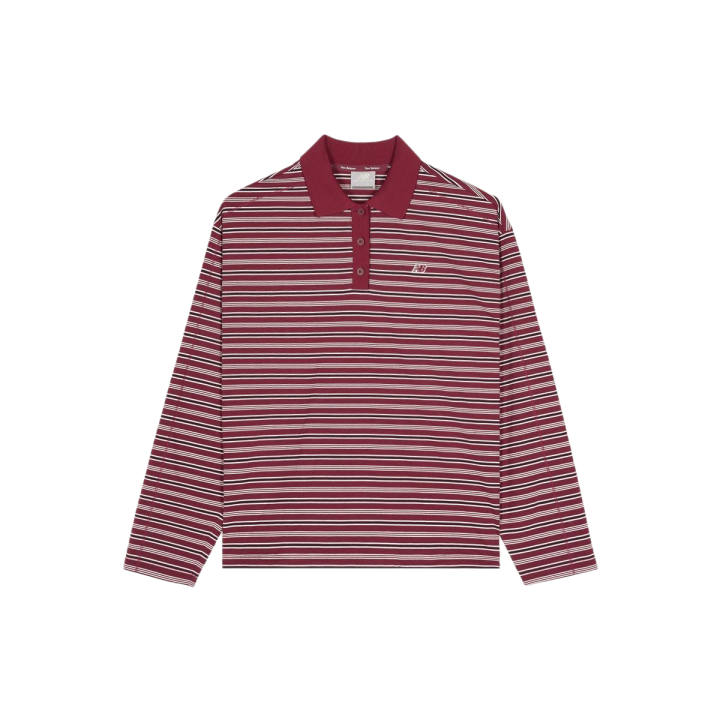 New Balance New Balance Polo Shirts Women's Burgundy Polo Collar Moderate Straight Fit