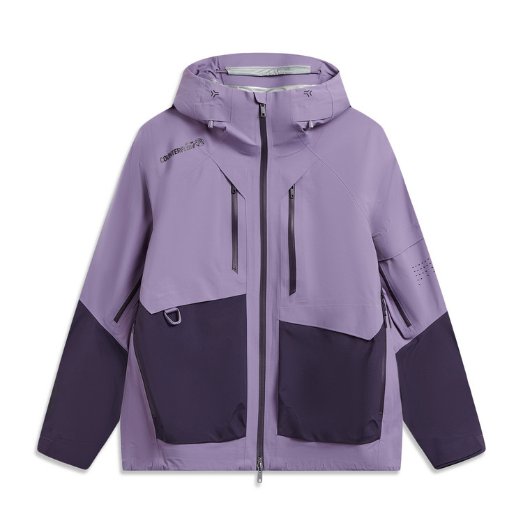 Li-Ning Li Ning Outdoor CF Tracing Single Layer Windbreaker Jacket Unisex Mineral Purple/Night Purple