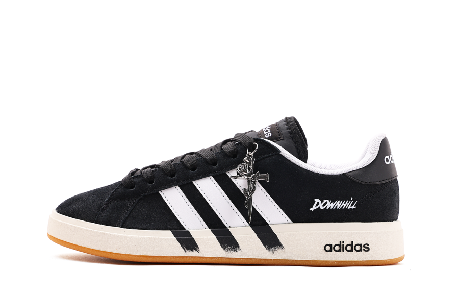 Adidas Adidas Grand Court Base 00s Synthetic Leather Low top Skateboard Shoes Unisex Black White