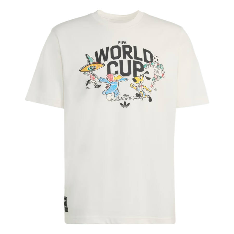 Adidas Originals T Shirts Men's Cloud White Crew Neck Moderate