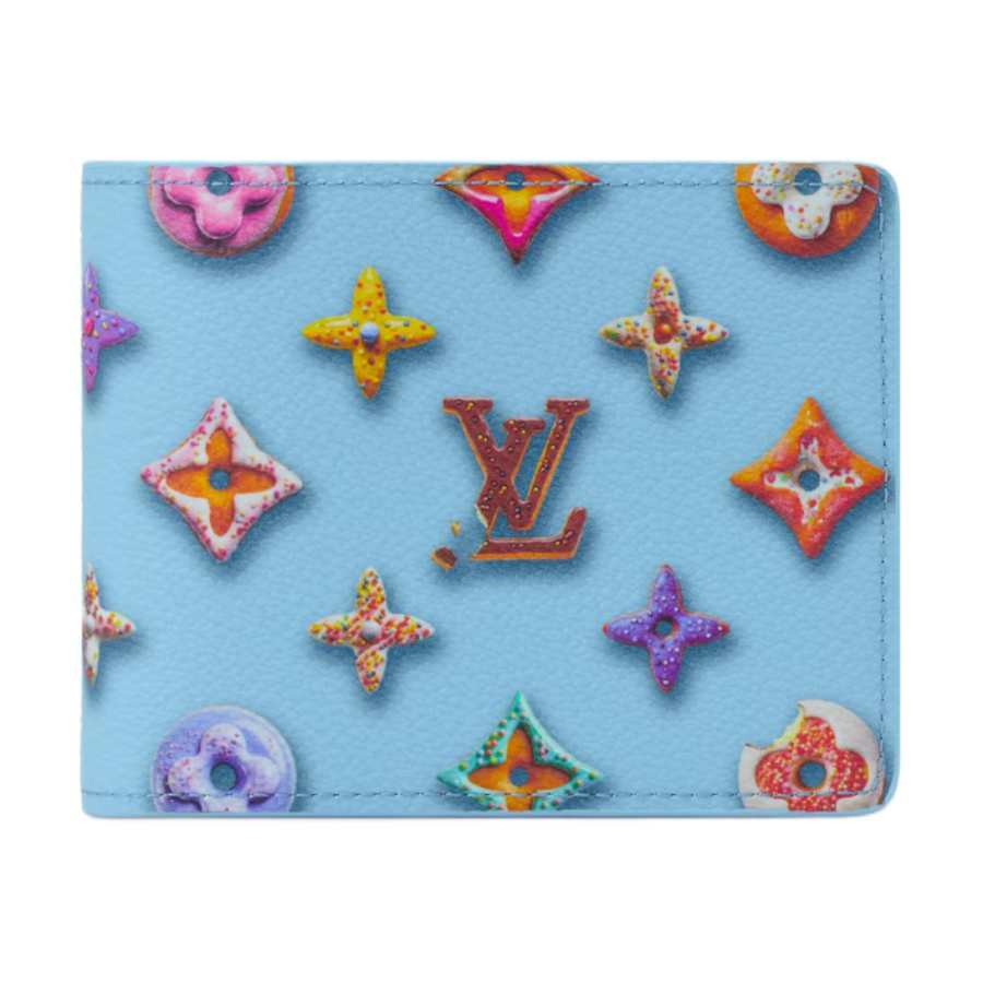 LOUIS VUITTON Slender Coated Canvas Wallet Men's Blueberry