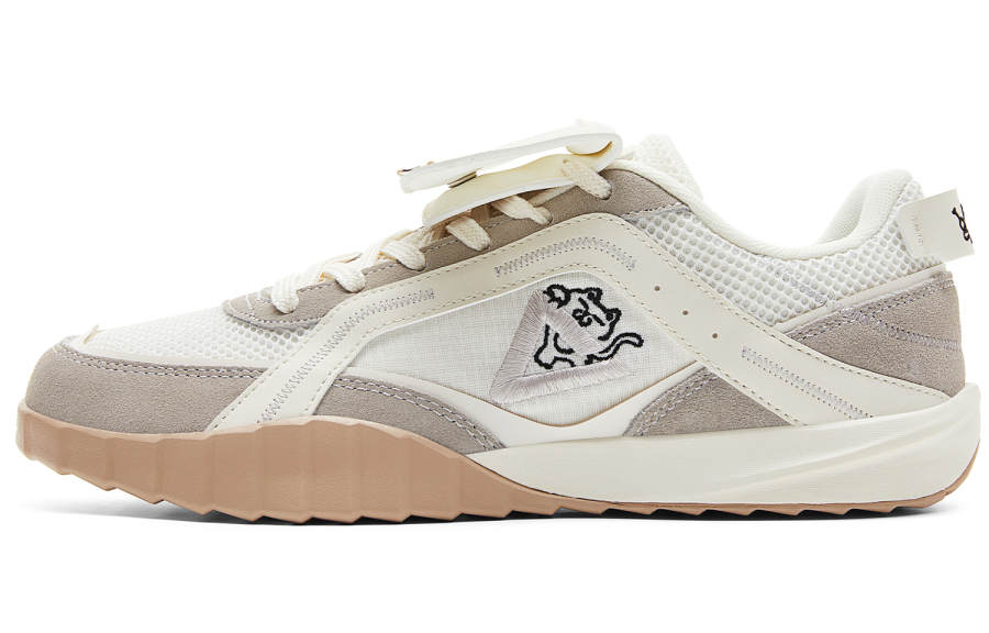 PEAK PEAK Coverage Lightweight Breathable German Army Trainers Men's Canvas White Khaki