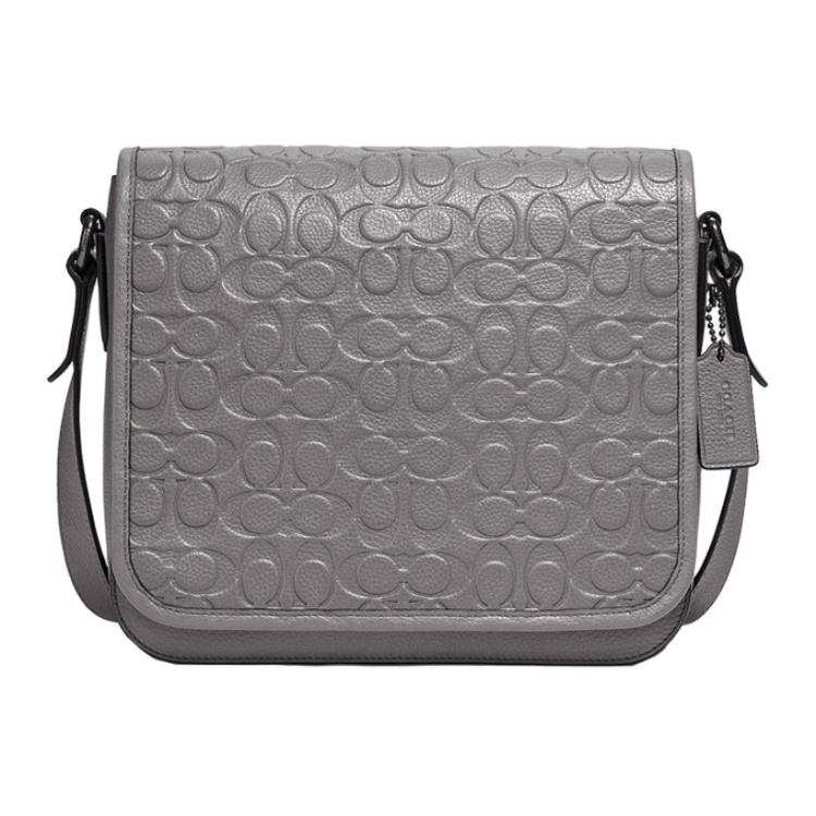 COACH Gotham Leather Crossbody Bags Large Men's Gray