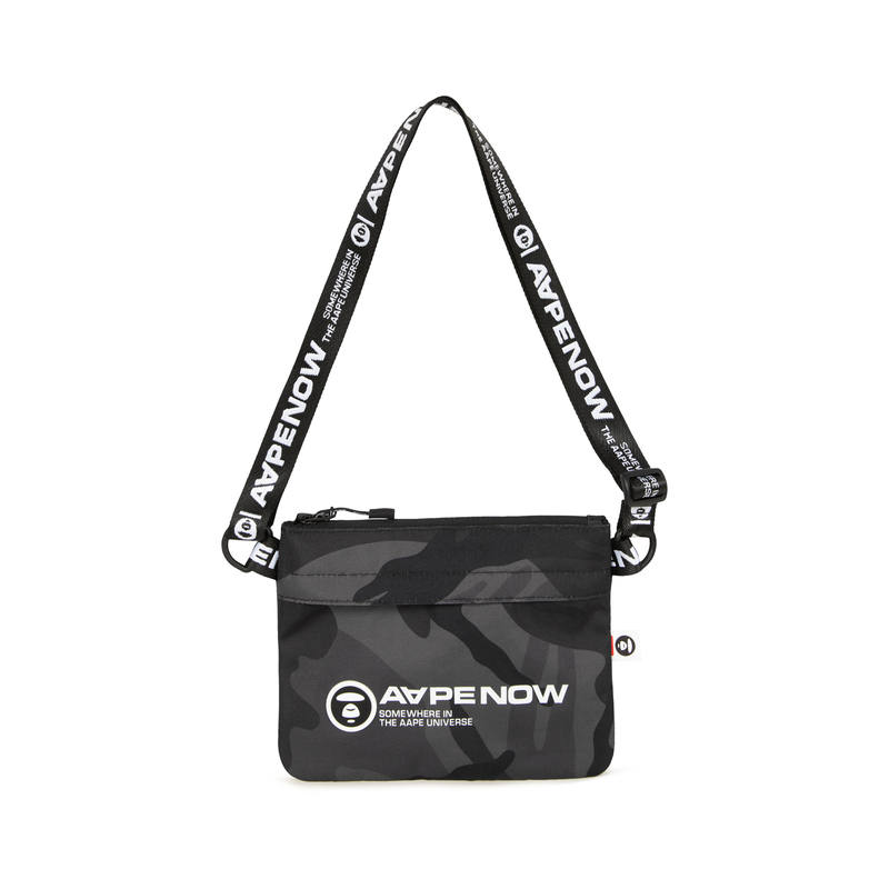 Aape Aape Polyester Shoulder Bag Unisex Green/Black
