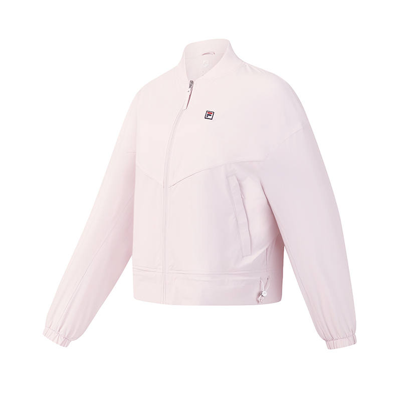 FILA Tennis Jacket Women's Lotus Root And Black Rice Powder