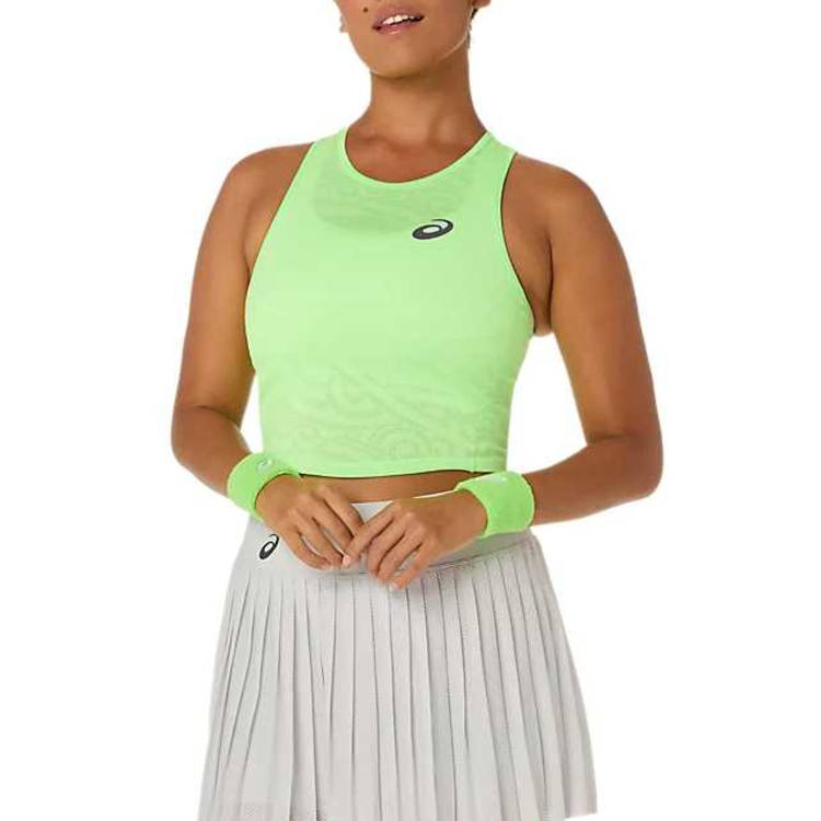 ASICS Sleeveless Sports Shirts Women's Illuminate Green Racerback
