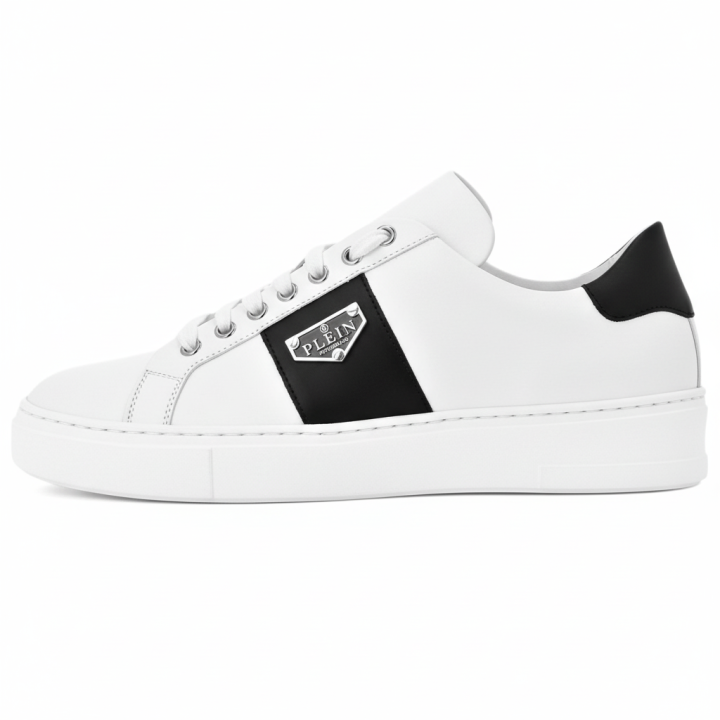 PHILIPP PLEIN PHILIPP PLEIN Leather Low top Skateboard Shoes Unisex White