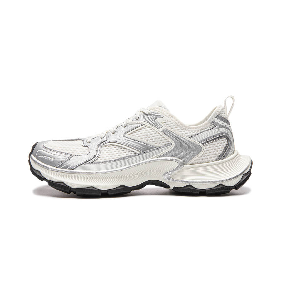 Li-Ning Li Ning Low top Chunky Sneakers Men's White Silver