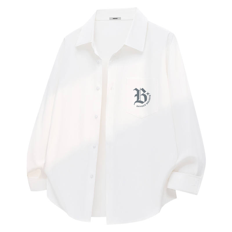 MINISO MINISO Shirts Unisex Lapel Moderate Workwear