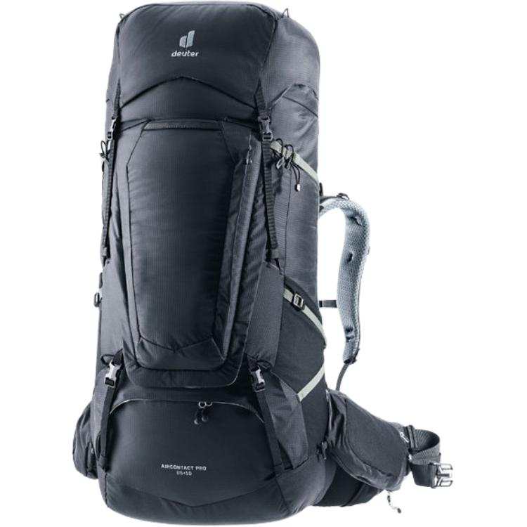 DEUTER 85+10L Double Shoulder Outdoor Bag Nylon Obsidian Black Men's