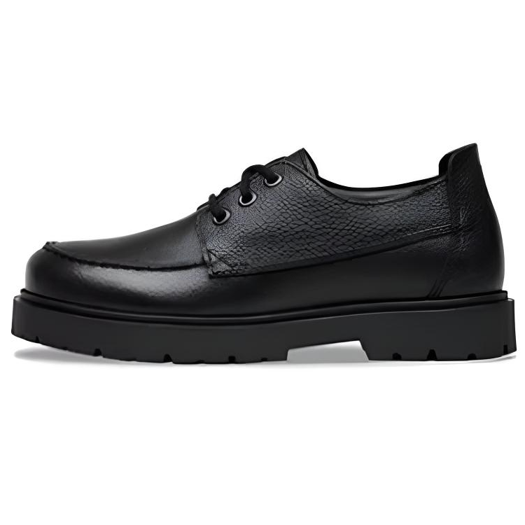Birkenstock Highwood Moc Cow Leather Casual Shoes Men's Black Regular Loose Fit
