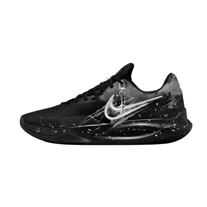 Nike Nike Precision 6 Ink Shadow Star Trace Fabric Cushioning Slip Resistant Abrasion Resistant Low top Basketball Shoes