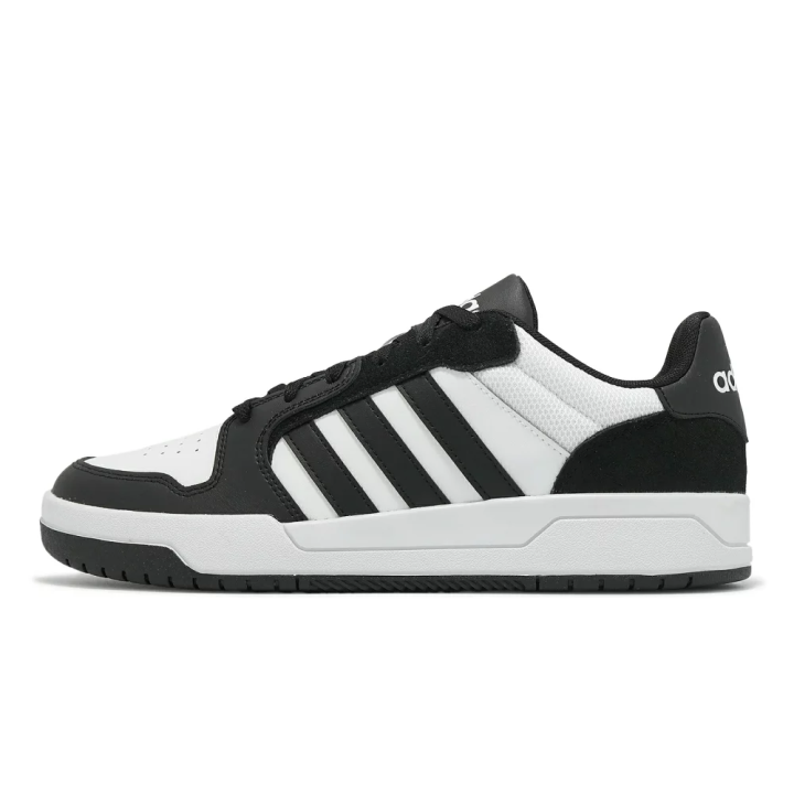 Adidas Adidas ENTRAP Synthetic Leather, Split Cow Leather Low top Skateboard Shoes Unisex Black White