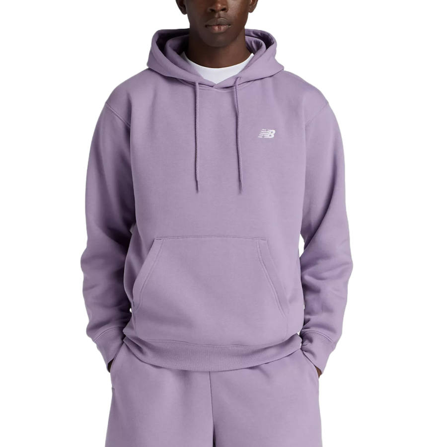 New Balance New Balance Sweatshirts Men's Preserved Violet & NB 103 White Hooded Non Detachable Moderate