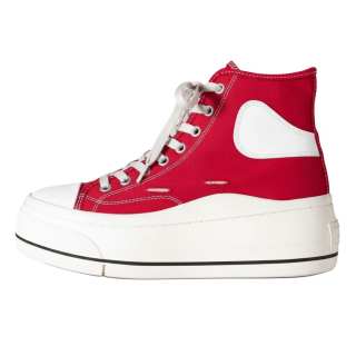 R13 Kurt High top Canvas Shoes 6.5cm Women's Red