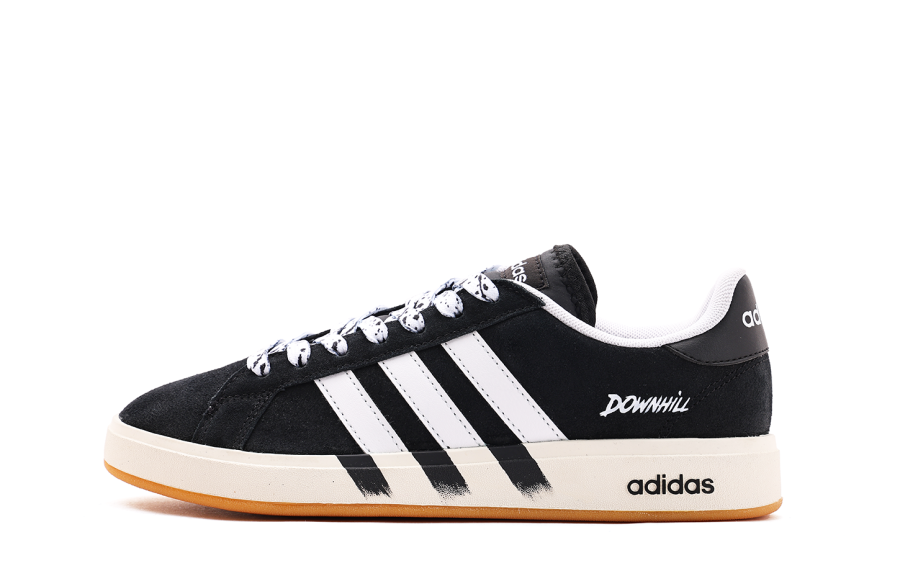 Adidas Adidas Grand Court Base 00s Synthetic Leather Low top Skateboard Shoes Unisex Black White