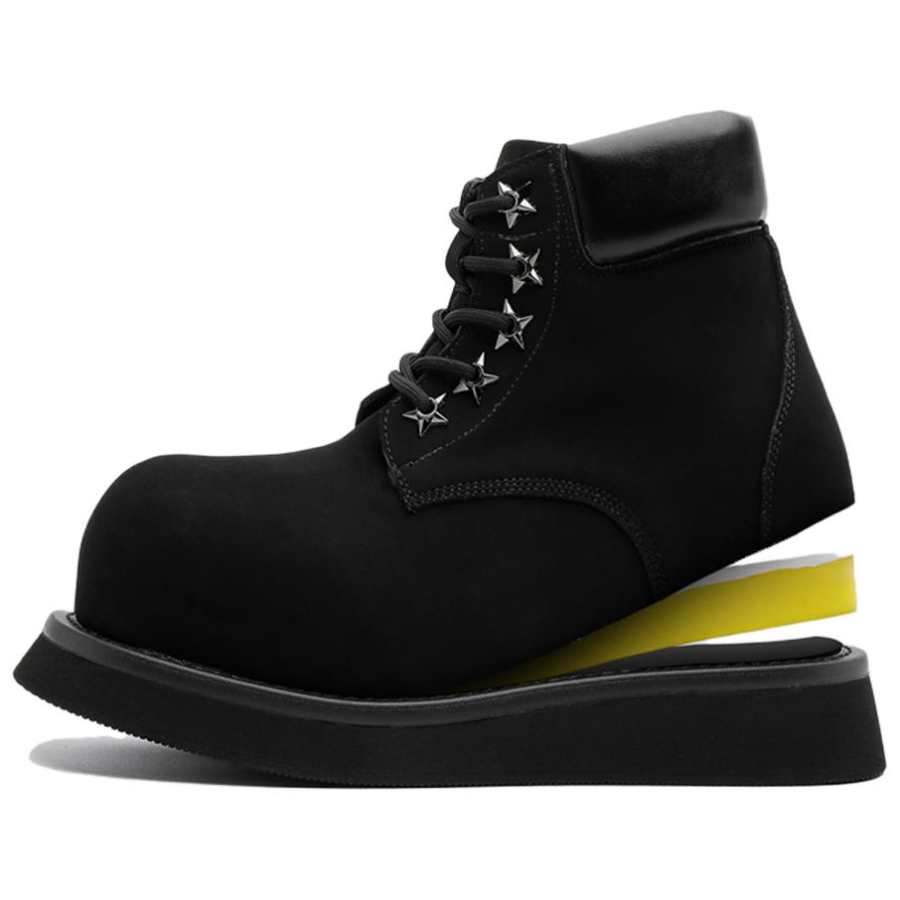 Lanza British Style, Street Chic, Relaxed Vintage Hong Kong Chic Combat Boots Men's