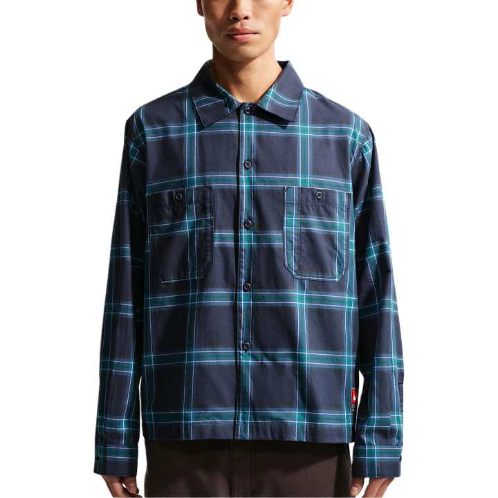 Nike Nike Shirts Men's Obsidian Color/Obsidian Color/Black Lapel Moderate