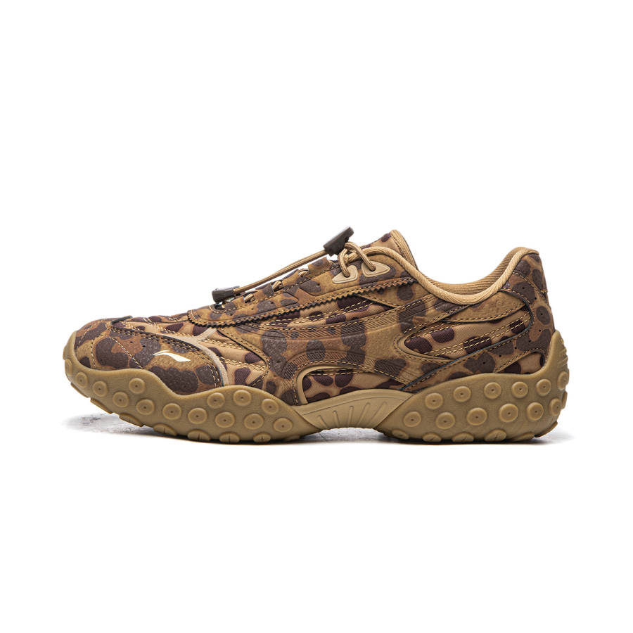 Li-Ning Li Ning Film Dancing Abrasion Resistant Lightweight Slip Resistant Low top Casual Shoes Women's Tan