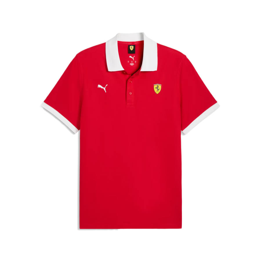 PUMA Polo Shirts Men's Red Kosa Polo Collar Moderate Straight Fit