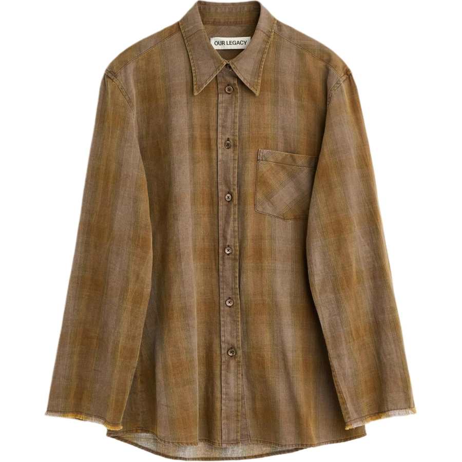 Our Legacy Daisy checked pocket shirt