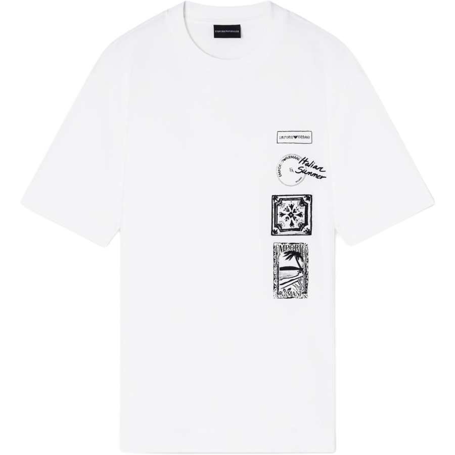 Emporio Armani Graphic Printed Crewneck T-Shirt