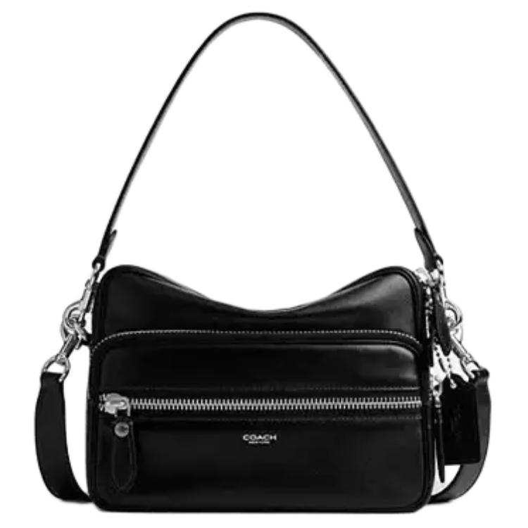 COACH DAKOTA Refined Cow Leather Crossbody Bag, Shoulder Bag Medium Women's Black