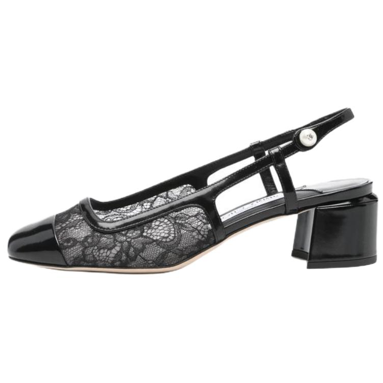 Jimmy Choo Chunky Heel High Heels Women's Black