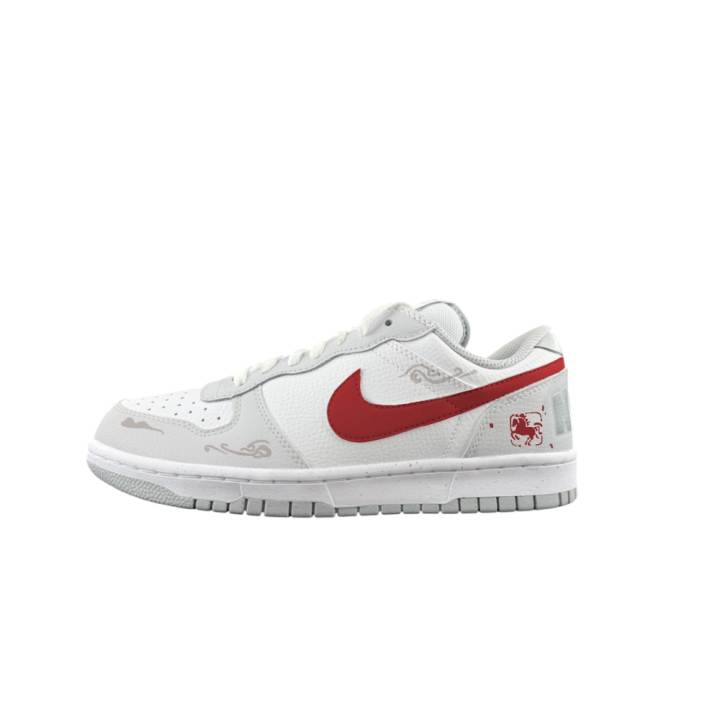 Nike Nike Big Immediate Success Pu Hand Drawn Slip Resistant Slip Resistant Low top Casual Skateboard Shoes Unisex Red