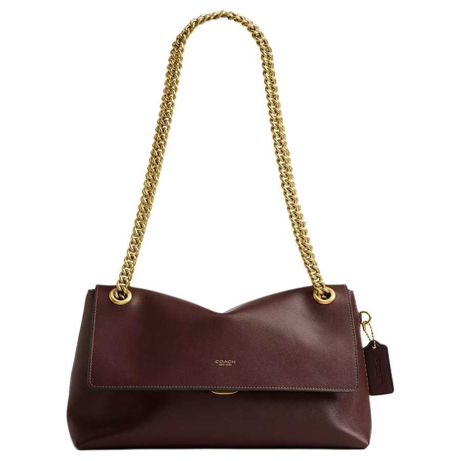 COACH COACH Chelsea Cow Leather Shoulder Bag, Crossbody Bag Large Women's Maple Brown