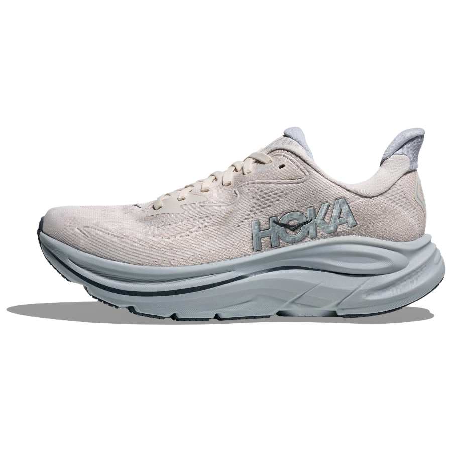HOKA ONE ONE CLIFTON 10 Breathable Casual Running Shoes Women's Beige Blue