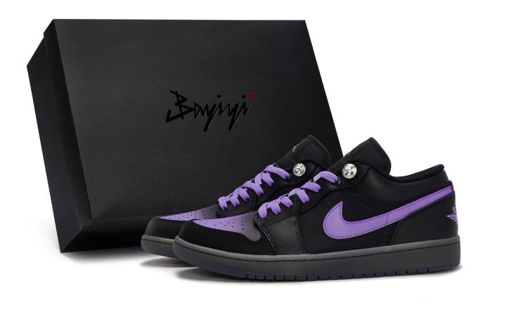 Jordan Jordan Air Jordan 1 811 Manufacturing, Black Purple Samurai New Version, Special Shoe Box