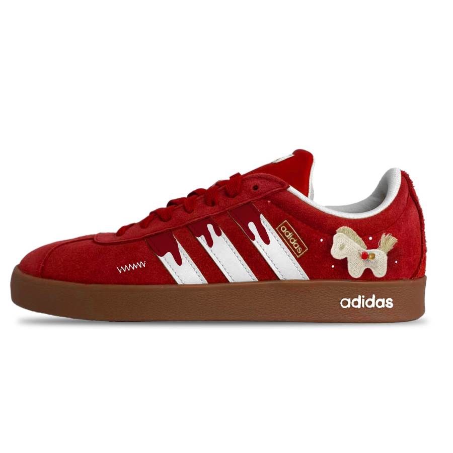 Adidas Adidas Vl Court Classic Suede Lightweight And Breathable Low top Skateboard Shoes Unisex