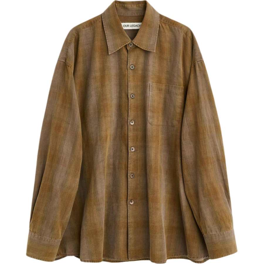 OUR LEGACY Our Legacy Borrowed Oversized Check Shirt