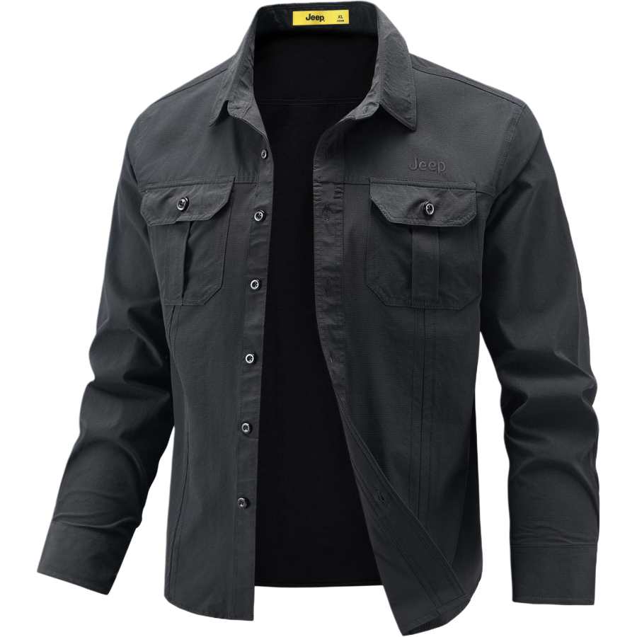 Jeep Jeep Shirts Unisex Lapel Moderate Workwear