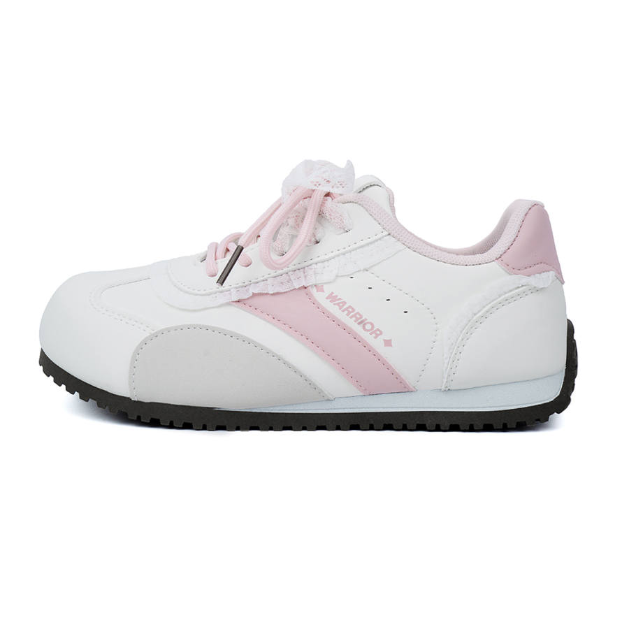 Warrior Niche Original Design, Everyday Commute, White Flat Shoes Wear resistant And Lightweight Low top Casual Shoes