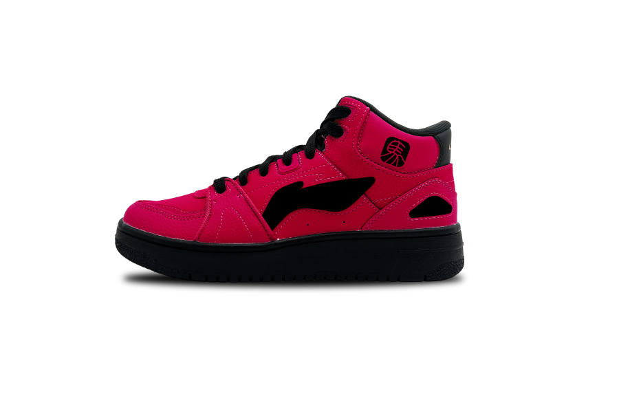 Li-Ning Li Ning Tianji HI Abrasion Resistant, Lightweight, And Breathable High top Skateboard Shoes Men's Dark Red