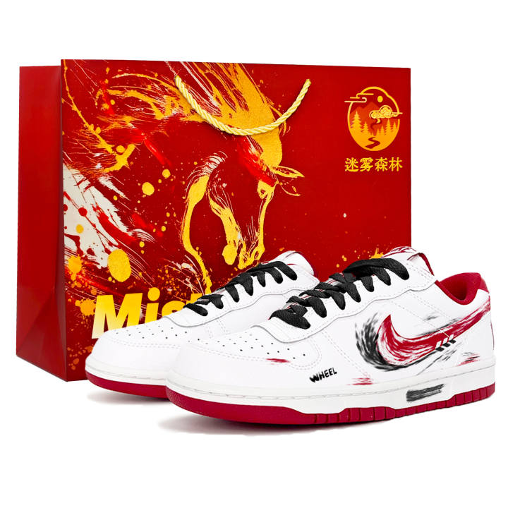 Nike Nike Big Skateboard Shoes Men's Low Top Red