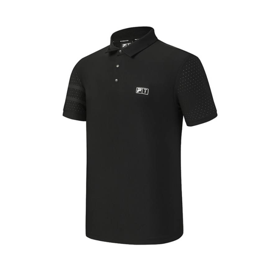 FILA Golf Polo Shirt Men's Pitch Black