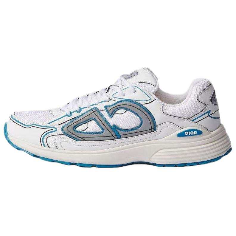 DIOR B30 Countdown Low top Casual Shoes Men's White Blue