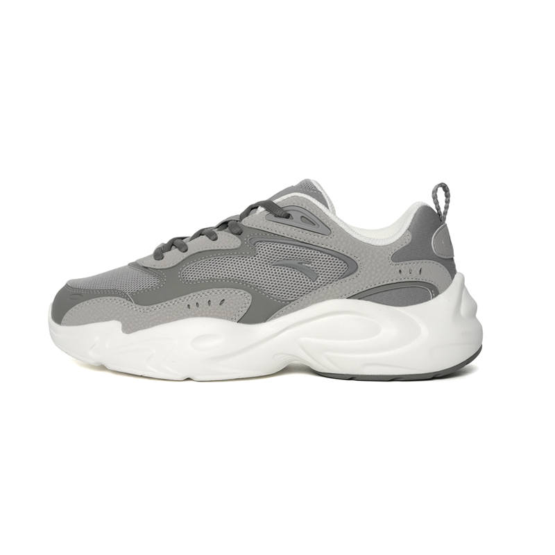 Anta Planet Low top Casual Chunky Sneakers Men's Durable Gray/Cosmic Gray/Dove Gray