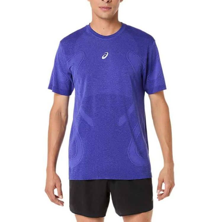 ASICS ROAD T Shirt Men's Cobalt Blue Burst/Eggplant