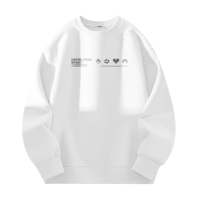 MINISO Sweatshirts Unisex Crew Neck Moderate Heavyweight