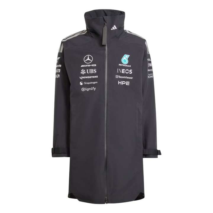 Adidas Adidas MERCEDES AMG PETRONAS FORMULA 1 TEAM RAIN PARKA Coat Men's