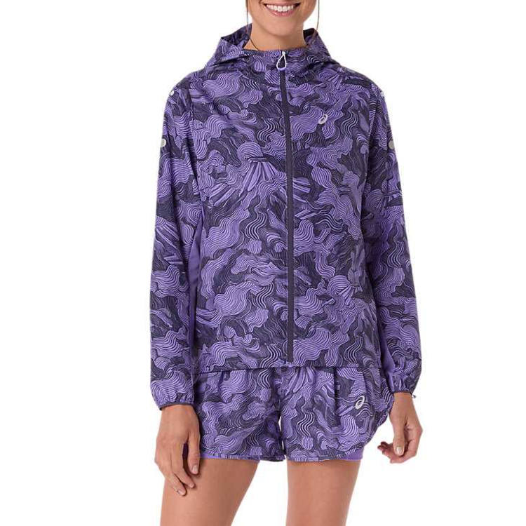 ASICS FUJITRAIL Jackets Women's Amethyst Crystal Hooded Moderate Other