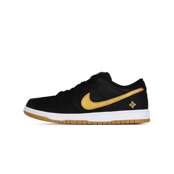 Nike Nike Dunk SB Dawn Leather, Suede, Mesh Wrapping, Wear Resistant And Non Slip Low top Skateboard Shoes Men's Black Gold