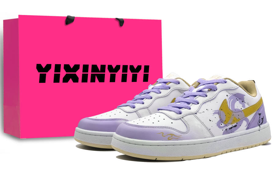 Nike Nike Court Borough Abrasion Resistant Slip Resistant Low top Skateboard Shoes Sunset Purple Unisex