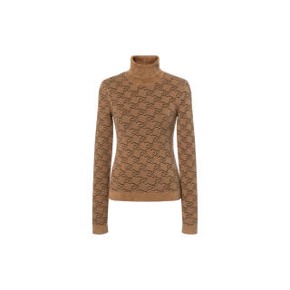 FENDI Sweaters Women's Coffee Turtleneck Moderate Other